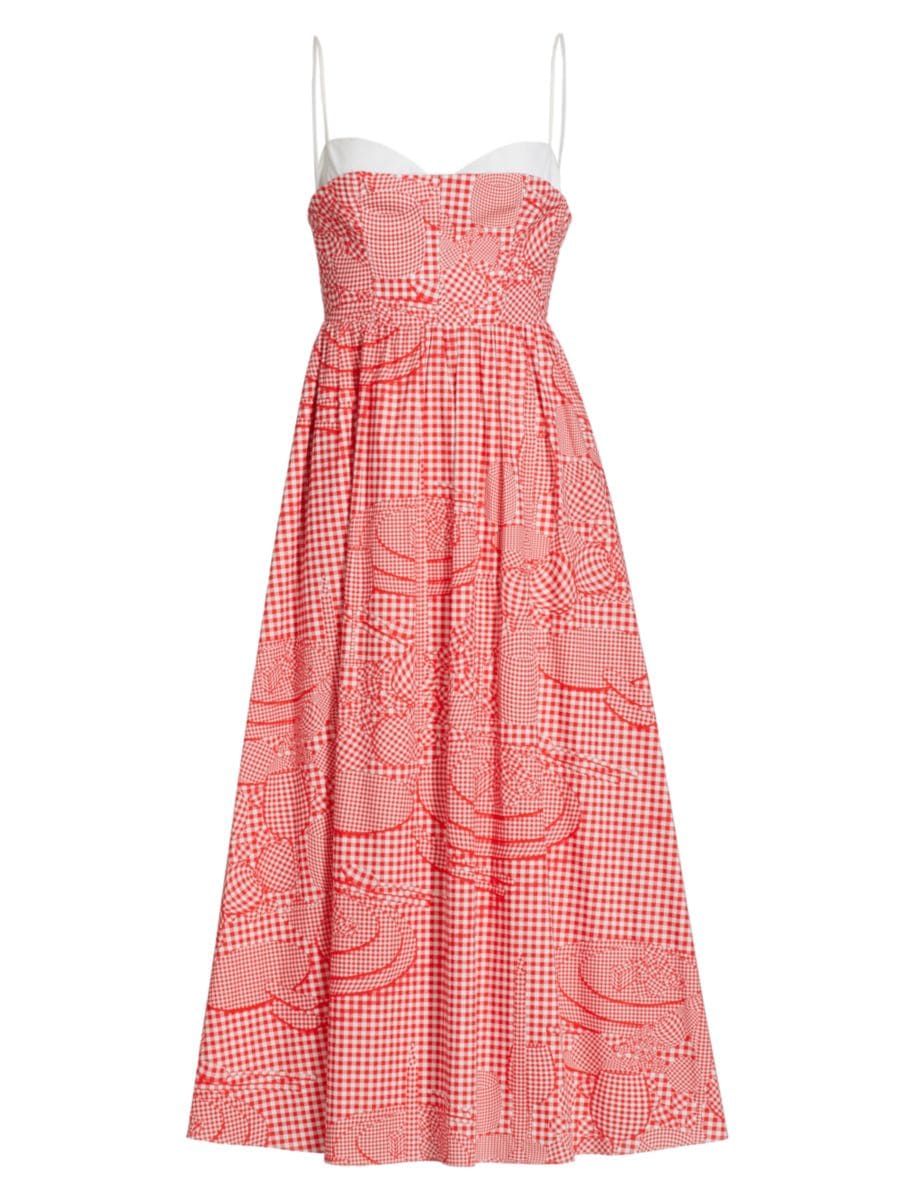 Tablescape Sleeveless Midi Dress | Saks Fifth Avenue