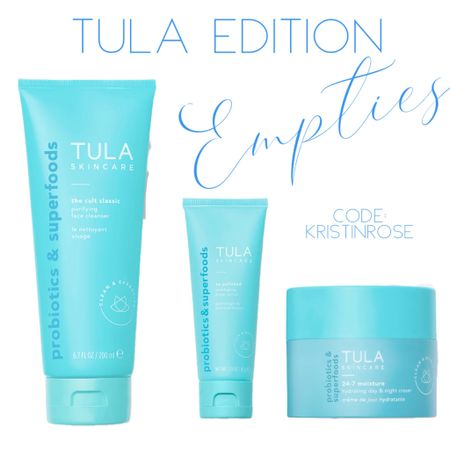 Empty Products: 
Tula Edition - Code: KristinRose

24-7 Moisture Hydrating Day & Night Cream
Purifying Face Cleanser
Exfoliating Sugar Scrub  

 

#LTKbeauty #LTKfindsunder50