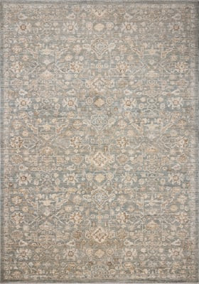 Palma PLM-05 Blue/Natural Area Rug | Rugs Direct