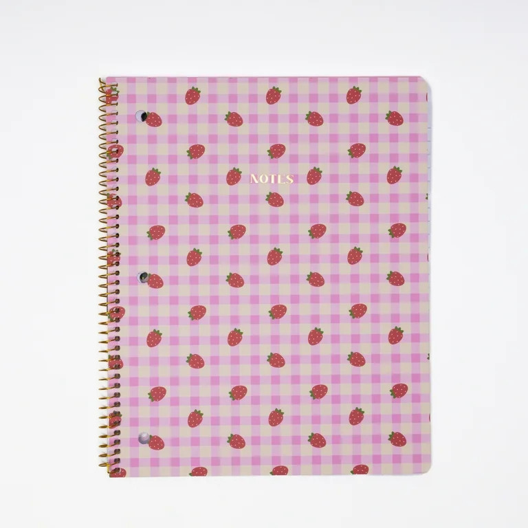 Ecokind by U Style Strawberry 1 Subject Notebook, Wide Rule, 8.5" x 10.5", 80 Sheets | Walmart (US)