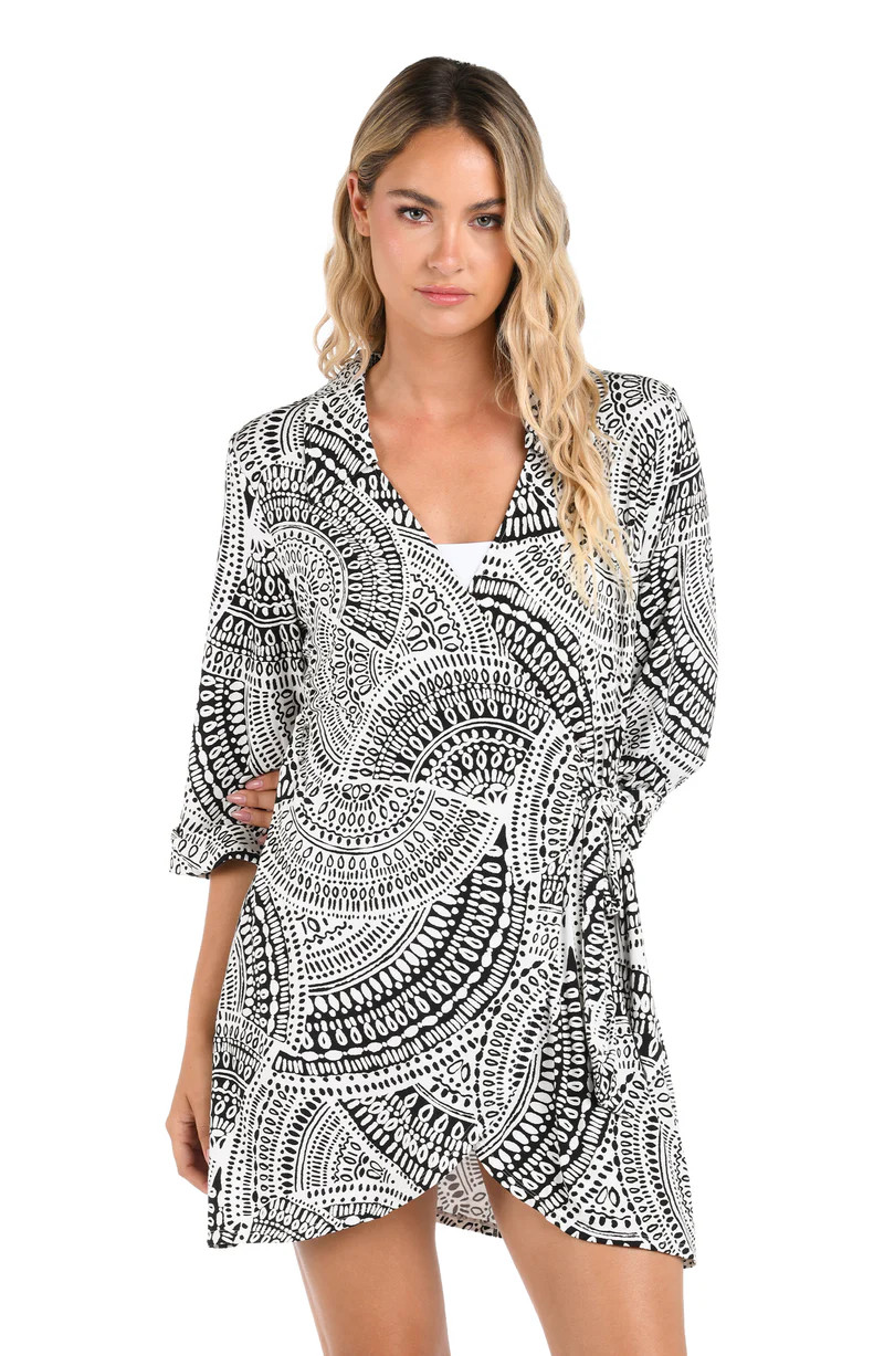 Dream Catcher Wrap Shirt Dress Cover Up - FINAL SALE | La Blanca Swim