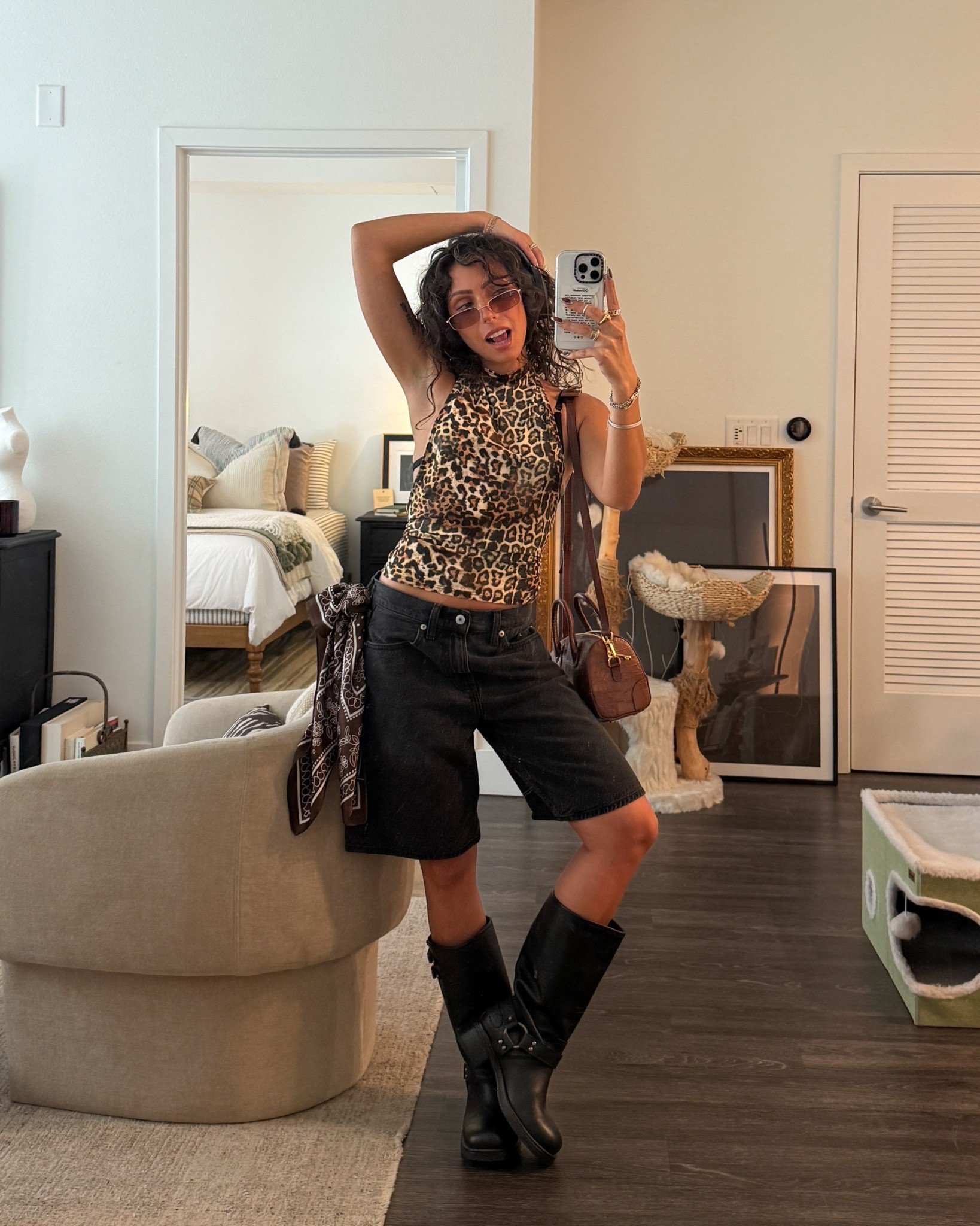 outfit of the day 🐆🖤 I’ll never stop wearing animal print 

#LTKPetite #LTKFestival #LTKootd