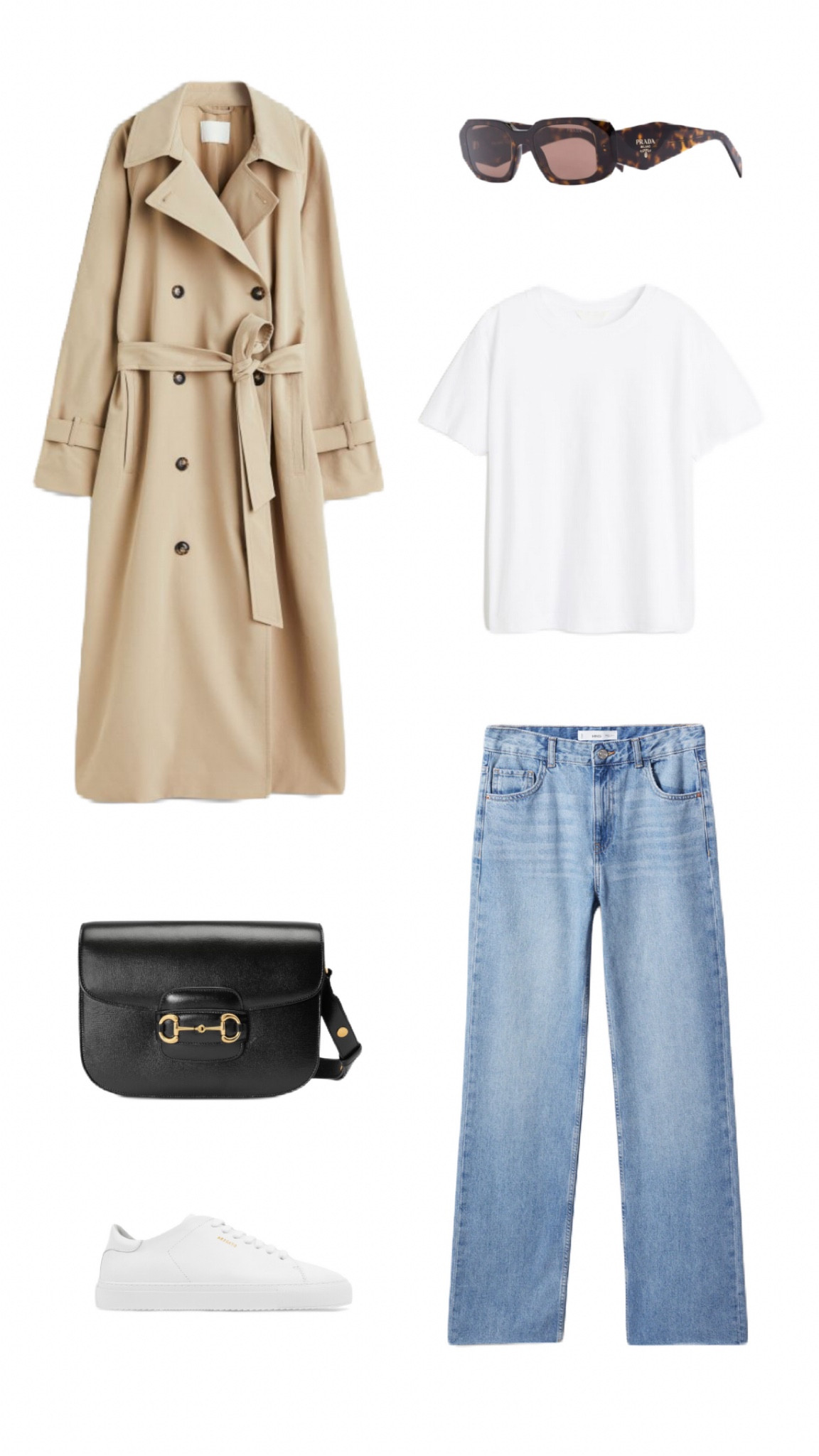 Outfit of the day. Trenchcoat H&M. Jeans Mango. Shirt H&M. Prada sunglasses. Axel Arigato shoes. Gucci bag. 

#LTKfit #LTKstyletip #LTKFind