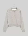 Plus MWL Betterterry Crop Polo Sweatshirt | Madewell