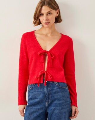 Monsoon Tina Tie Front Cardigan | Simply Be (UK)