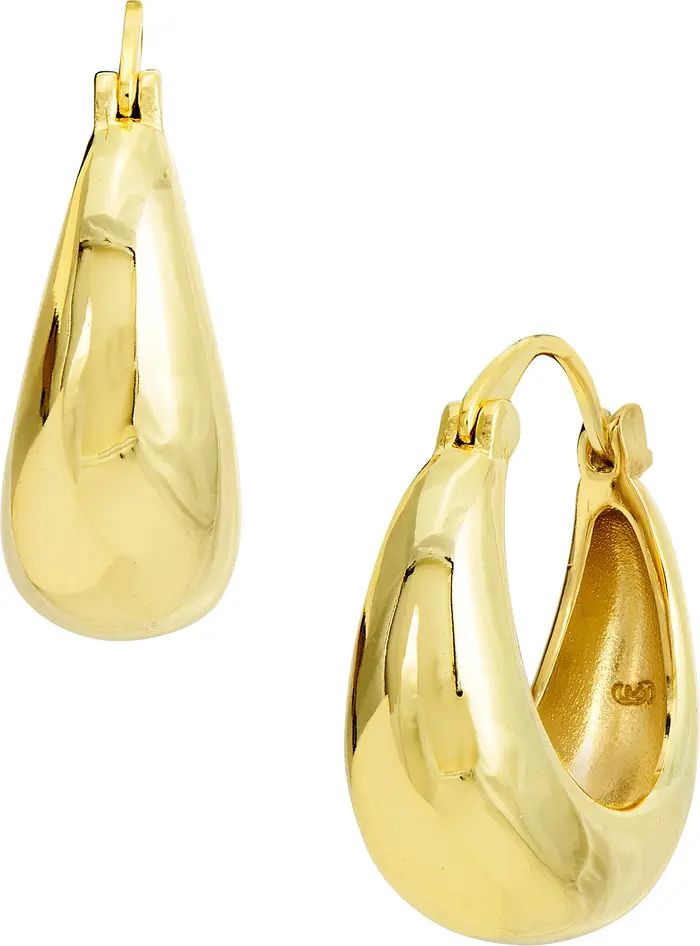 18K Yellow Gold Plated Classic Hoop Earrings | Nordstrom Rack
