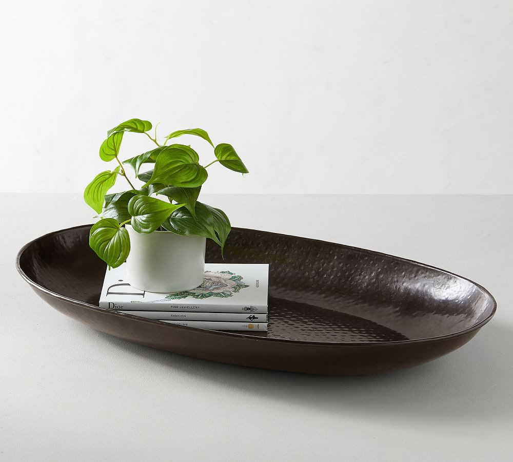 Metal Charger Candle Tray | Pottery Barn (US)