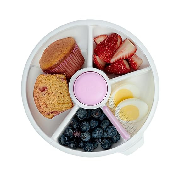 GoBe Kids Large Snack Spinner Slide Bundle with Hand Strap and Sticker Sheet - Reusable Snack Con... | Amazon (US)