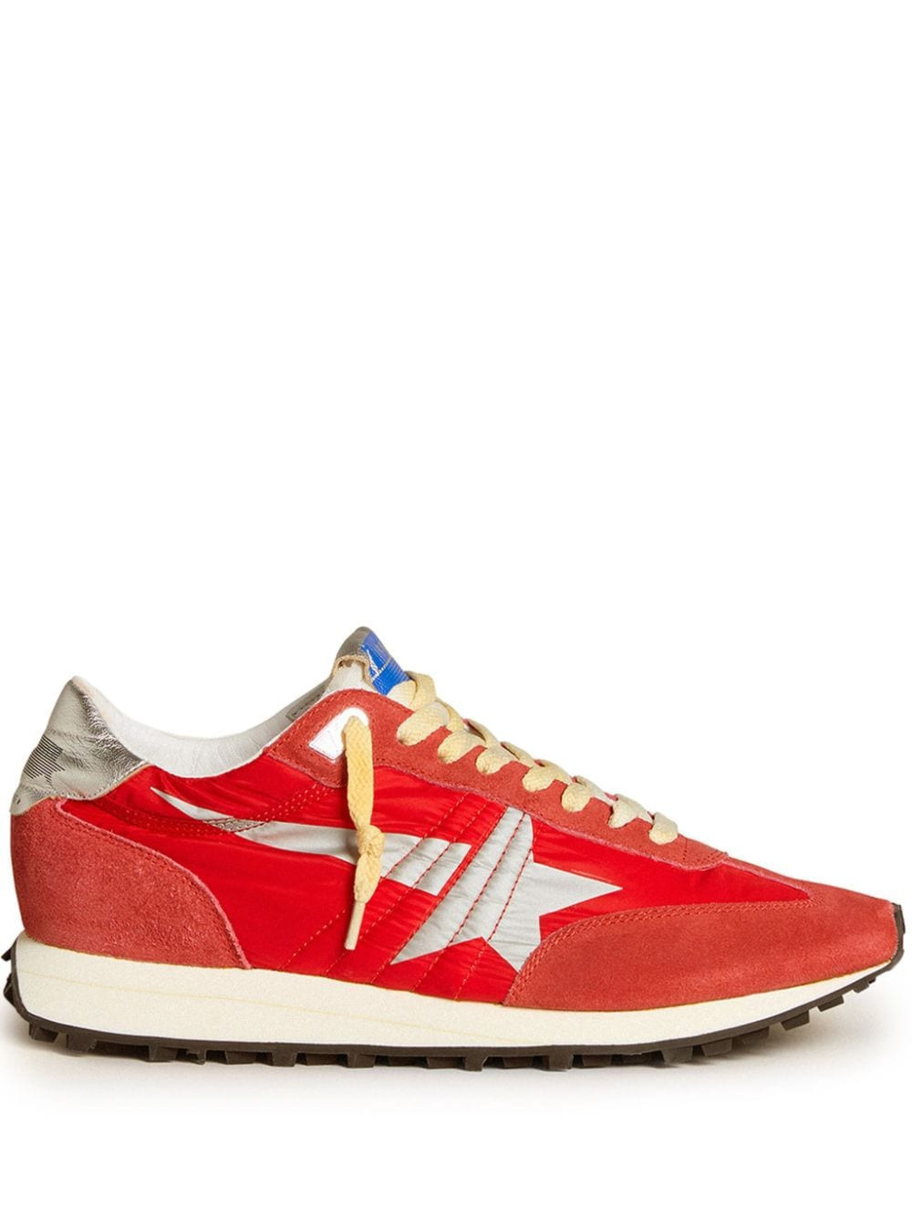 Golden Goose Marathon panelled sneakers - Red | Farfetch Global