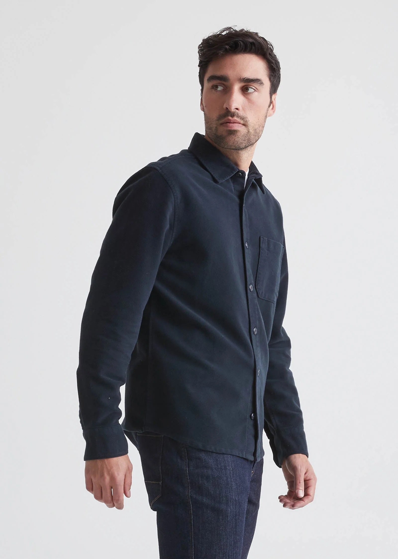 No Sweat Moleskin Shirt - Almond | DUER