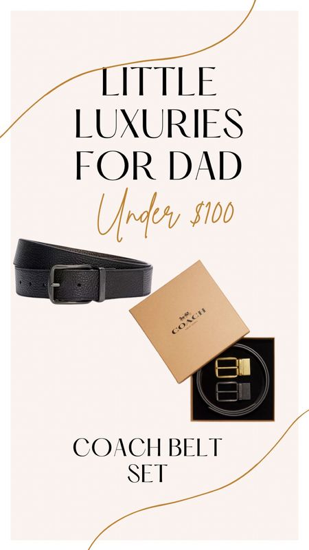 This coach belt set is every father’s dream !! 💭

Gift ideas for dad. Coach belt. Father’s Day gift guide. Belt set for men. Men gift ideas  

#LTKMens #LTKStyleTip #LTKGiftGuide