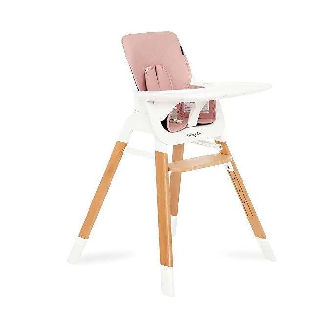 Dream On Me Nibble Wooden Compact High Chair in Pink| Light Weight | Portable |Removable seat Cov... | Amazon (US)