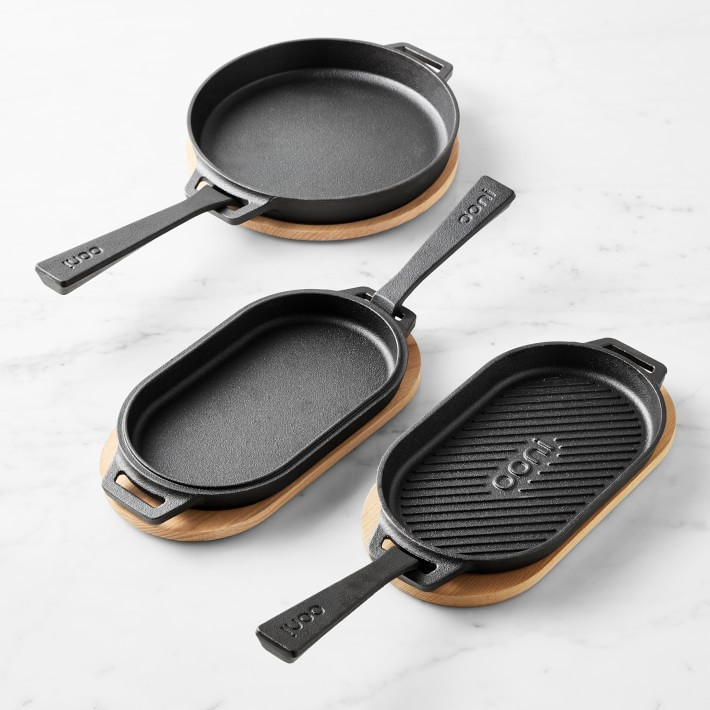Ooni Cast Iron Skillet, Grizzler & Sizzler Pan Cookware Set | Williams-Sonoma