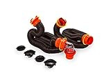 Camco 20' (39741) RhinoFLEX 20-Foot RV Sewer Hose Kit, Swivel Transparent Elbow with 4-in-1 Dump Sta | Amazon (US)