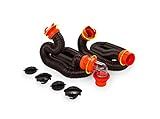 Camco 20' (39741) RhinoFLEX 20-Foot RV Sewer Hose Kit, Swivel Transparent Elbow with 4-in-1 Dump Sta | Amazon (US)
