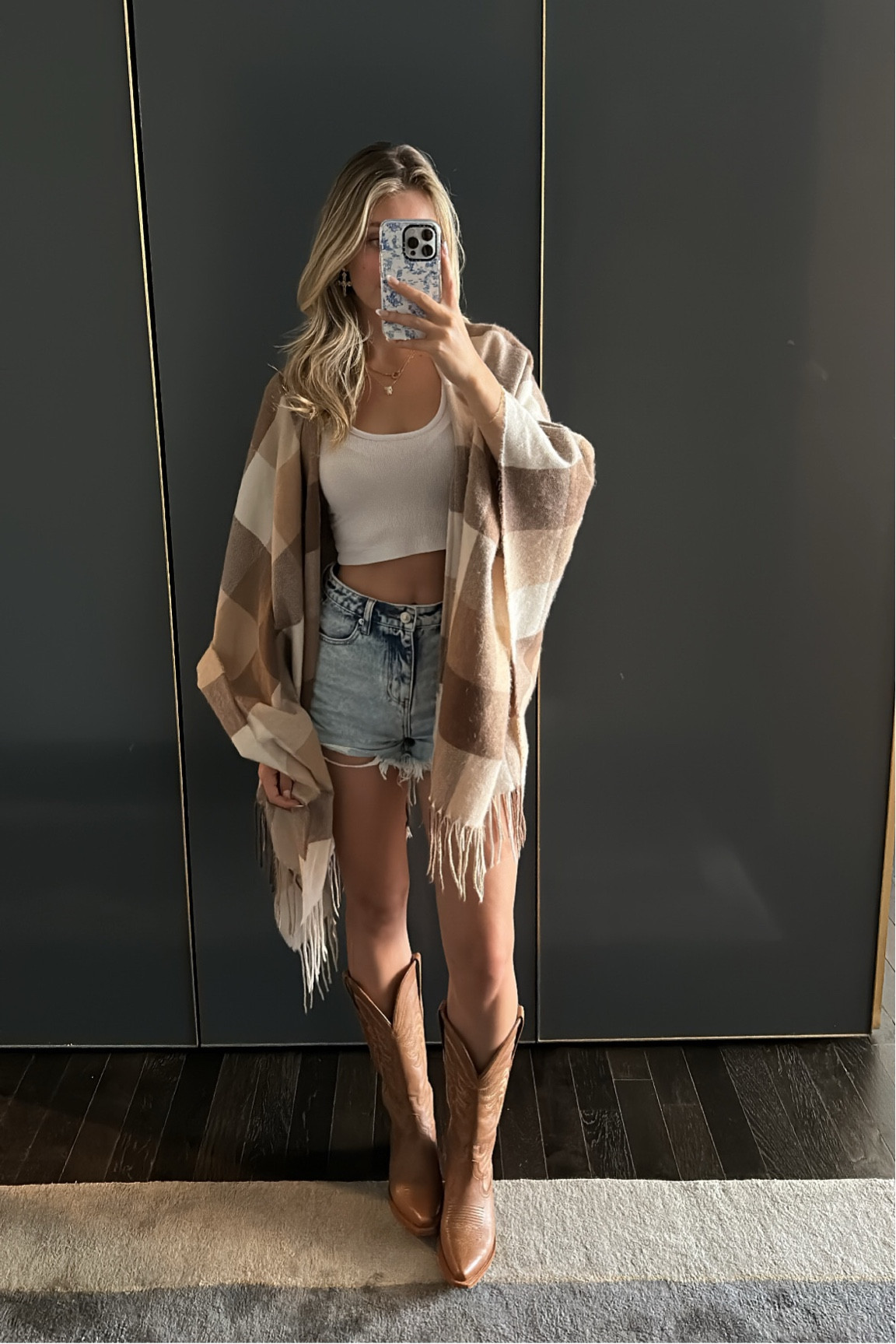 one of my new favorite transitional outfits from summer to fall🍂🤎 this wrap is super light but provides the perfect amount of warmth :) 

#LTKBacktoSchool #LTKSeasonal #LTKshoecrush