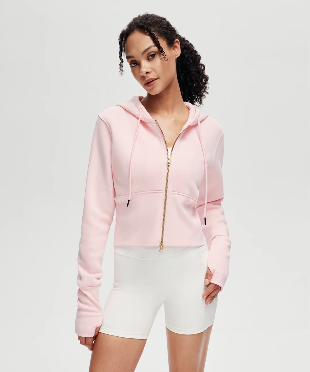 Ease Full-Zip Cropped Hoodie | ShopAthluna