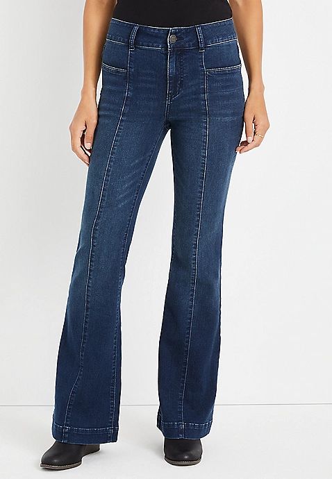 m jeans by maurices™ Flare High Rise Front Seam Jean | Maurices