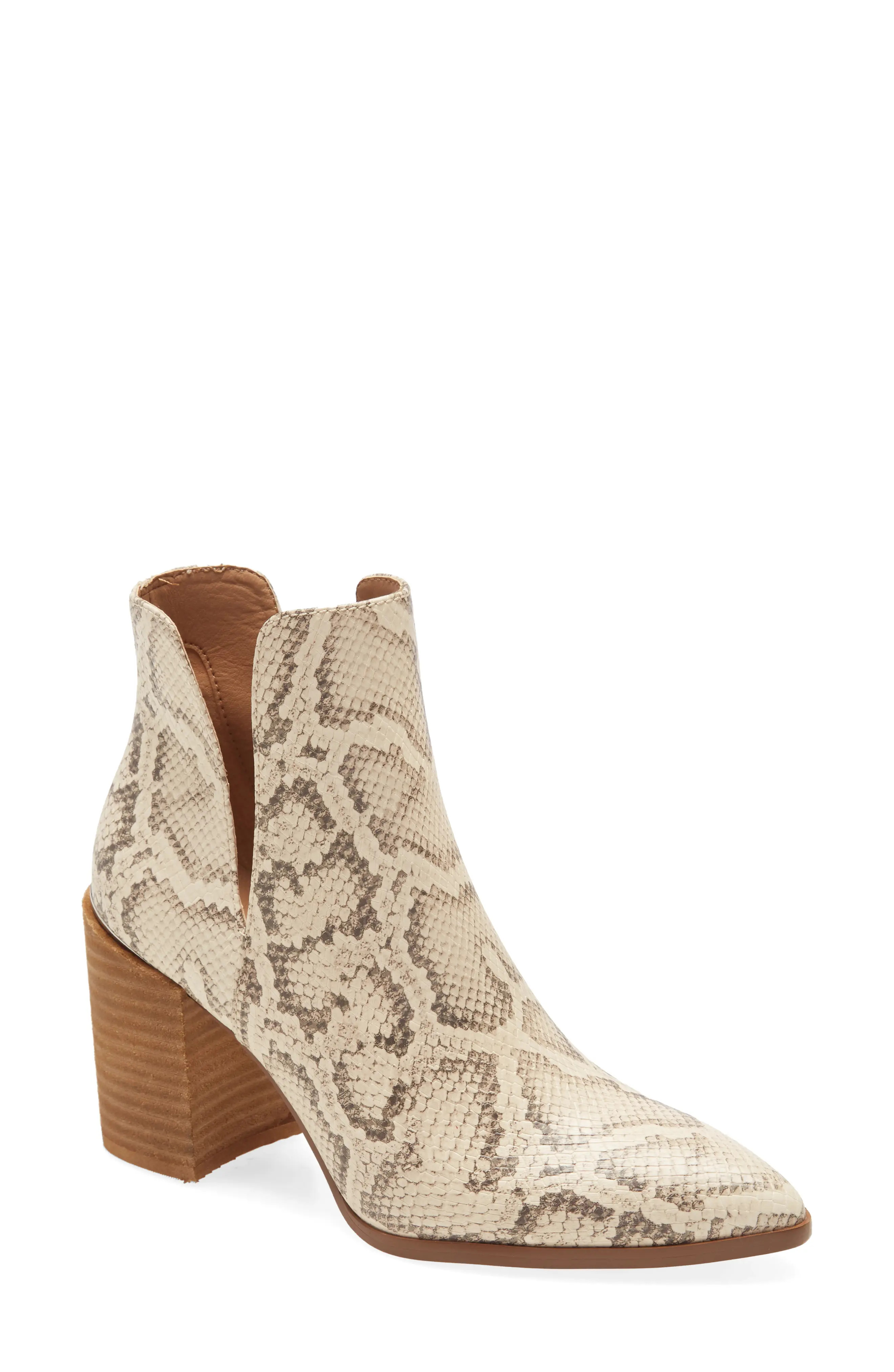 Women's Steve Madden Kaylah Pointed Toe Bootie, Size 9.5 M - Beige | Nordstrom