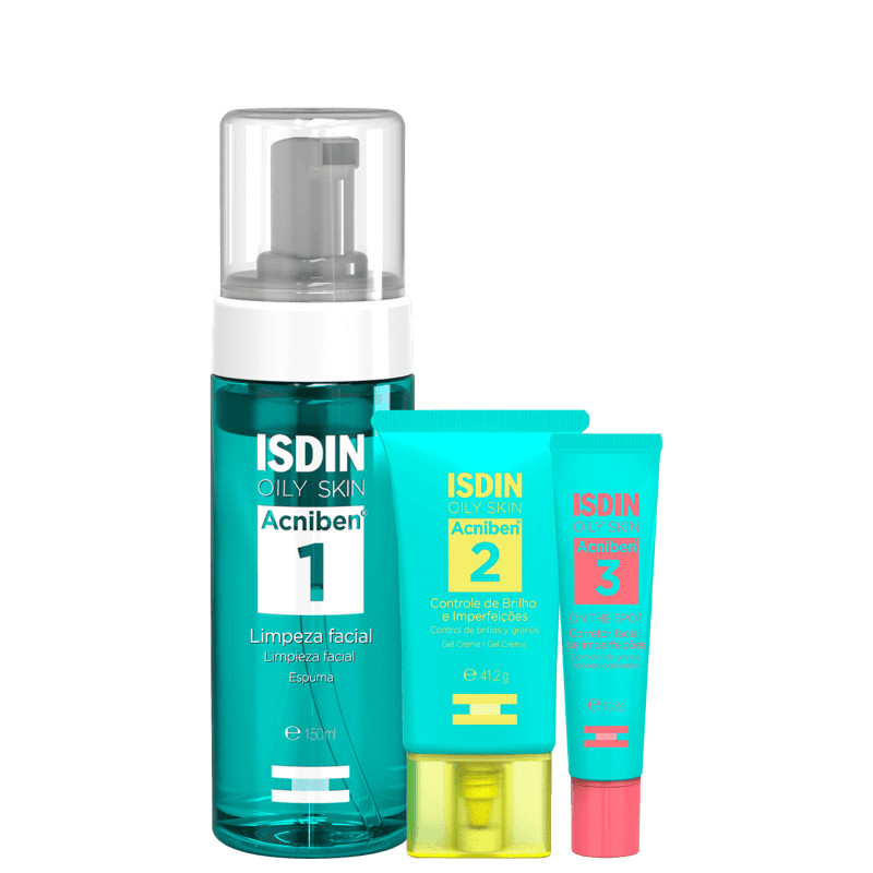 Kit ISDIN Acniben Skincare (3 Produtos) | Beleza Na Web (BR)