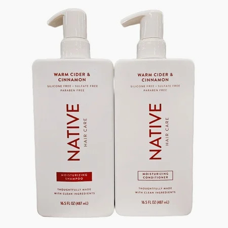Native Shampoo and Conditioner Set 16.5 oz (Warm Cider & Cinnamon) Free 2Day Shipping | Walmart (US)