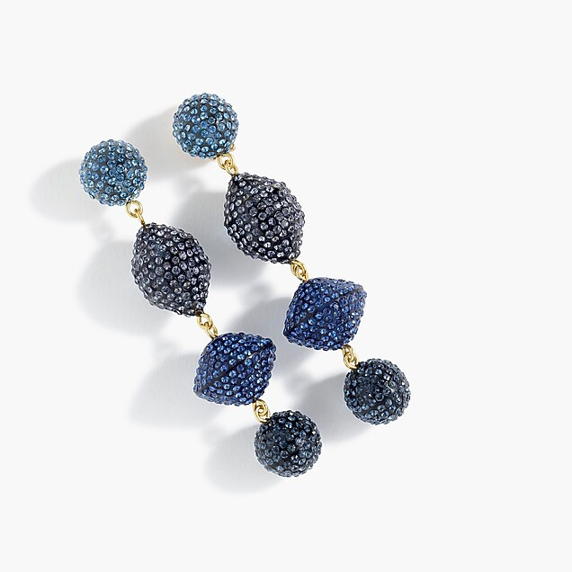 Pavé resin statement earrings | J. Crew US