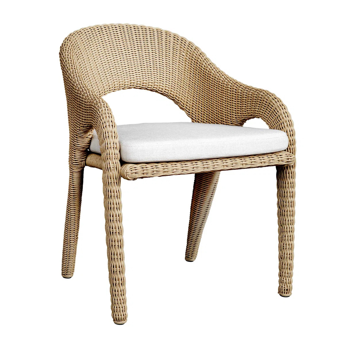 Uttermost Kavali Outdoor Wicker Dining Armchair | Perigold | Perigold