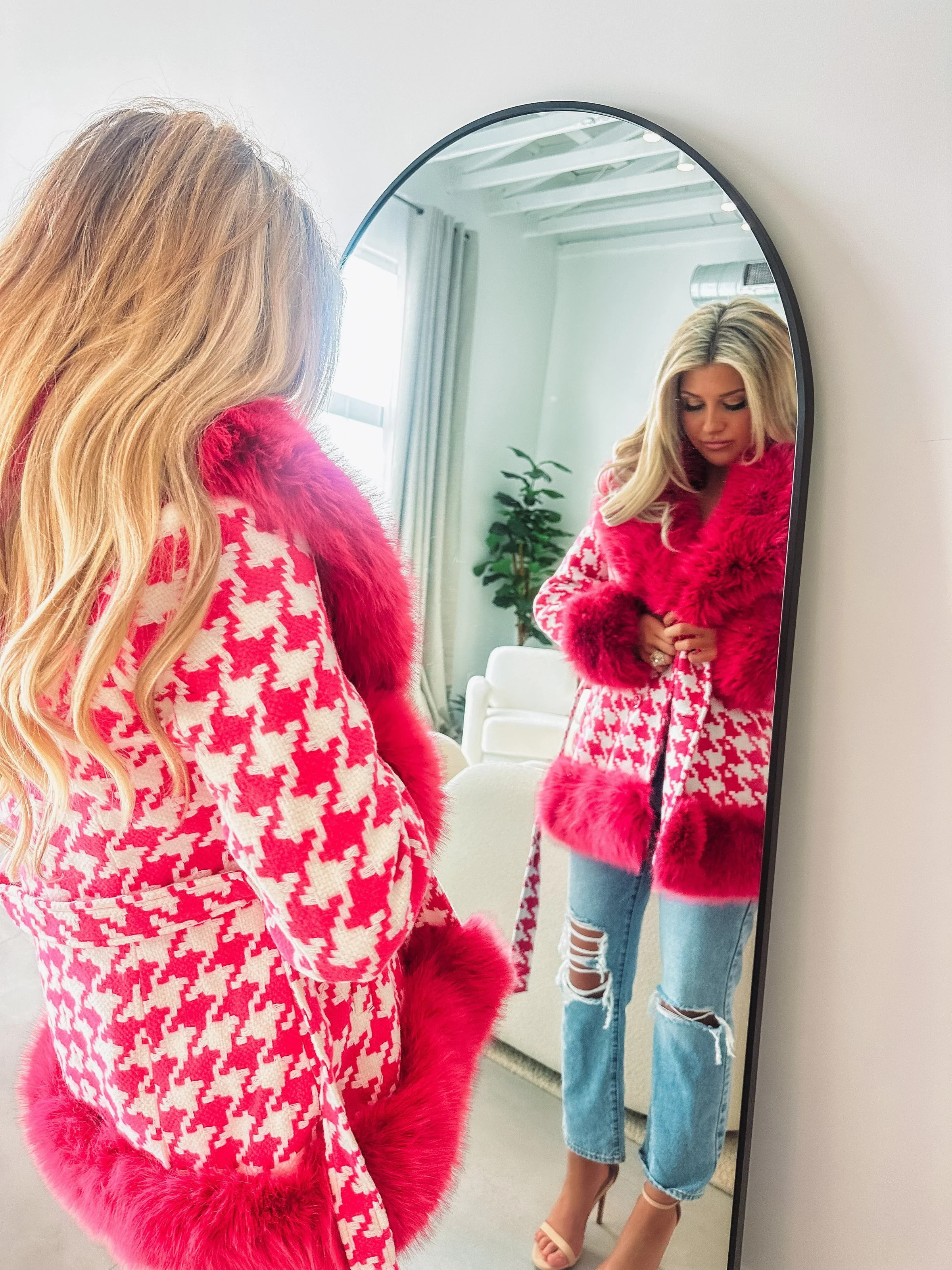 Exceptionally Chic Wool Coat - Pink | Hazel and Olive
