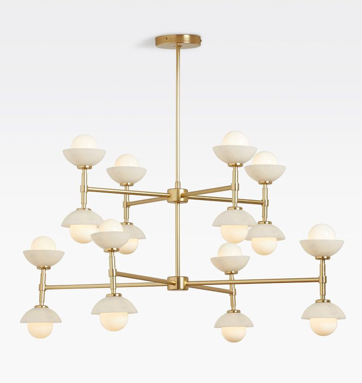 Greenwich 38" 2-Tier Chandelier | Rejuvenation