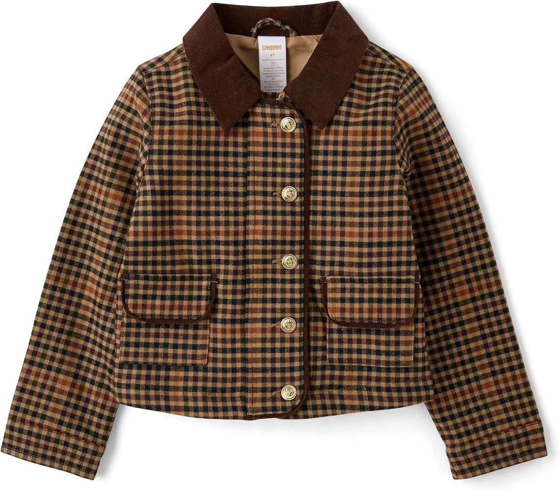 Gymboree Girls' And Toddler Long Sleeve Button Jacket | Amazon (US)