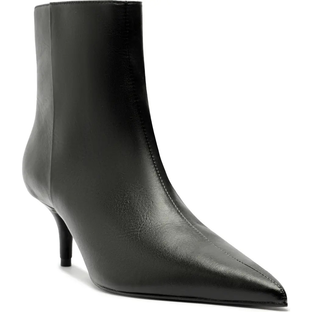 Schutz Mikki Pointed Toe Bootie in Black at Nordstrom, Size 8 | Nordstrom