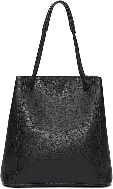 Leather Tote Bag for Women Large Shoulder Bag Crossbody Work Travel Classic Bucket with Adjustabl... | Amazon (US)