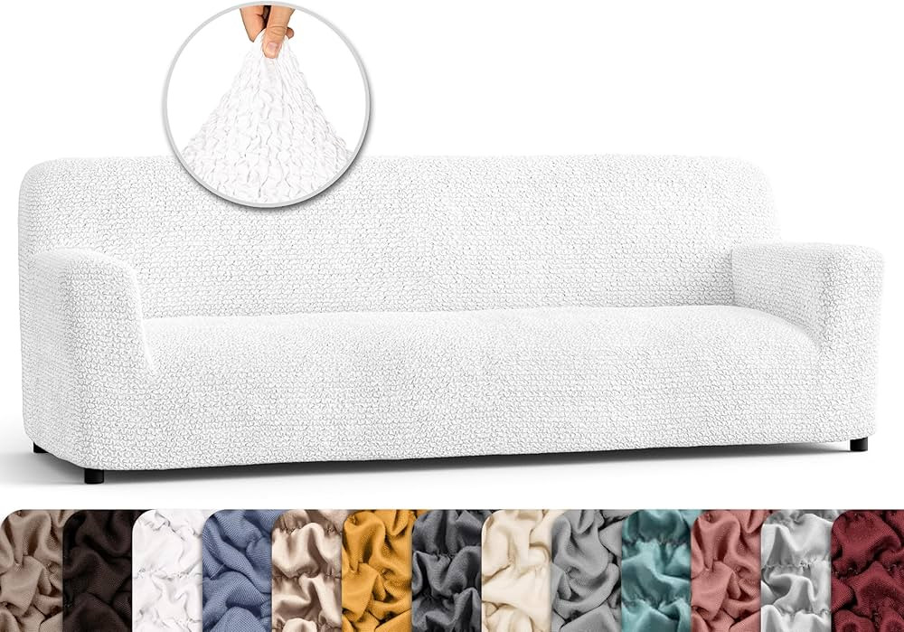 PAULATO BY GA.I.CO. Sofa Slipcover - Stretch Couch Cover - Cushion Sofa Cover - Soft Polyester Fa... | Amazon (US)