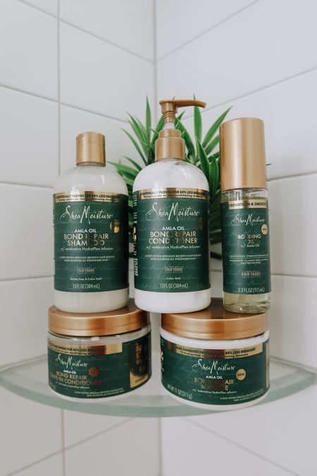 Sheamoisture hair care routine for dry, brittle hair that needs thickening and bond repair. 
Postpartum, motherhood hair care, 4C hair products, 4C hair, Natural hair

#LTKstyletip #LTKbeauty