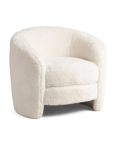 Dakota Faux Shearling Armchair | TJ Maxx
