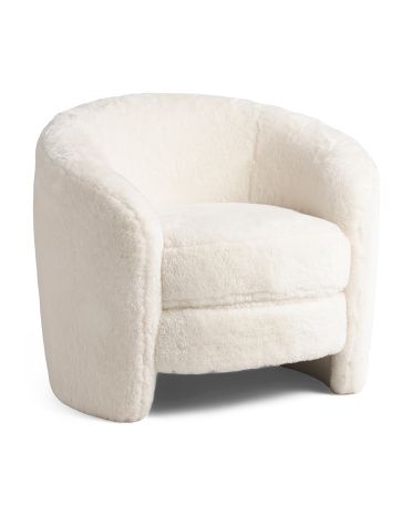 Dakota Faux Shearling Armchair | TJ Maxx