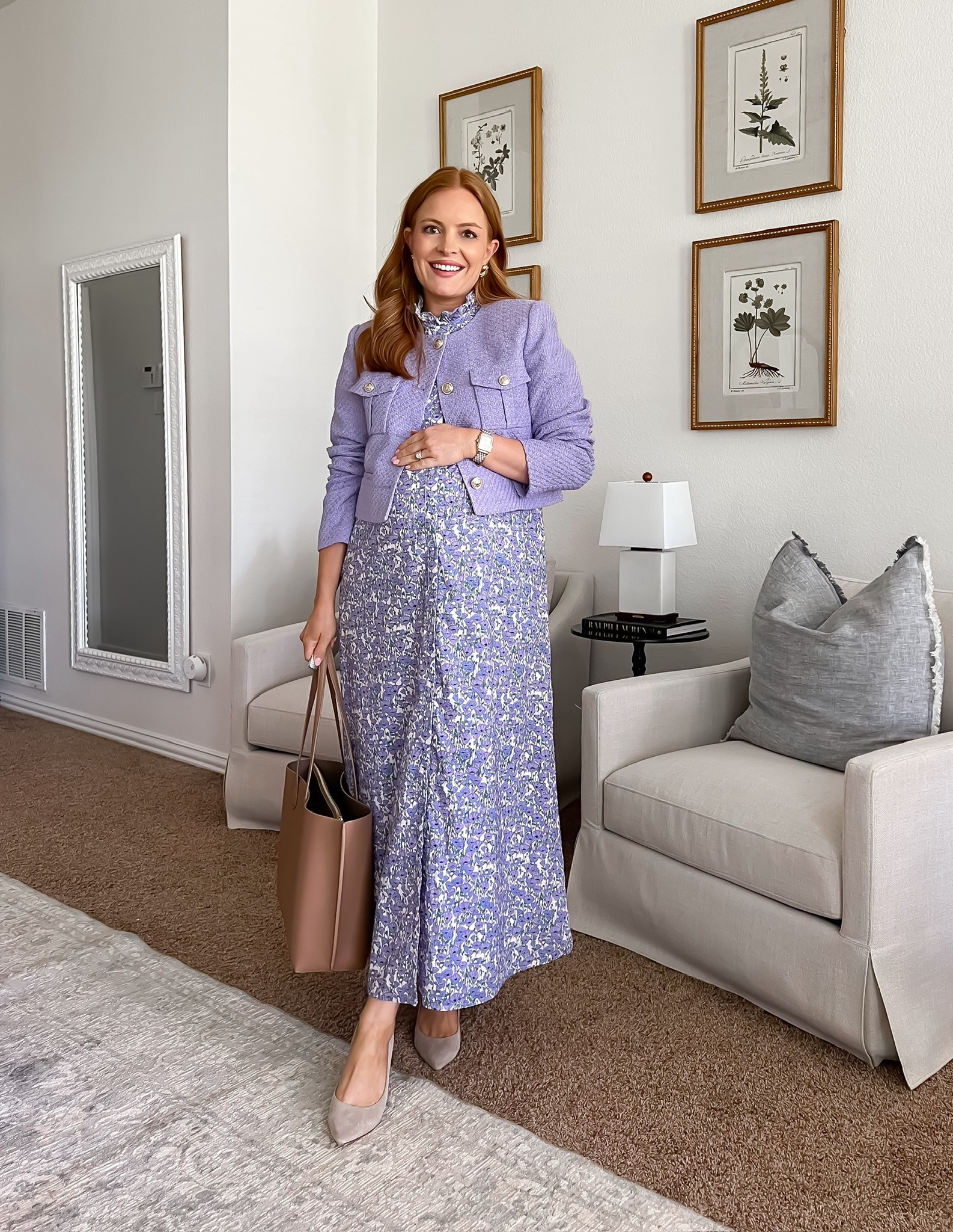 Both this jacket & this dress continue to be top sellers week after week. ☺️ The lilac color is stunning for the season and this look transitions from the office to dinner easily. 

#LTKSeasonal #LTKWorkwear #LTKSummerEdit