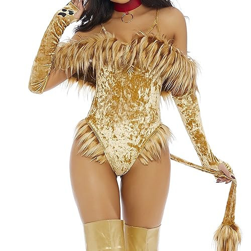 Forplay Women's A Scaredy Lion Sexy Movie Character Costume Adult Costume, tan, XS/S | Amazon (US)