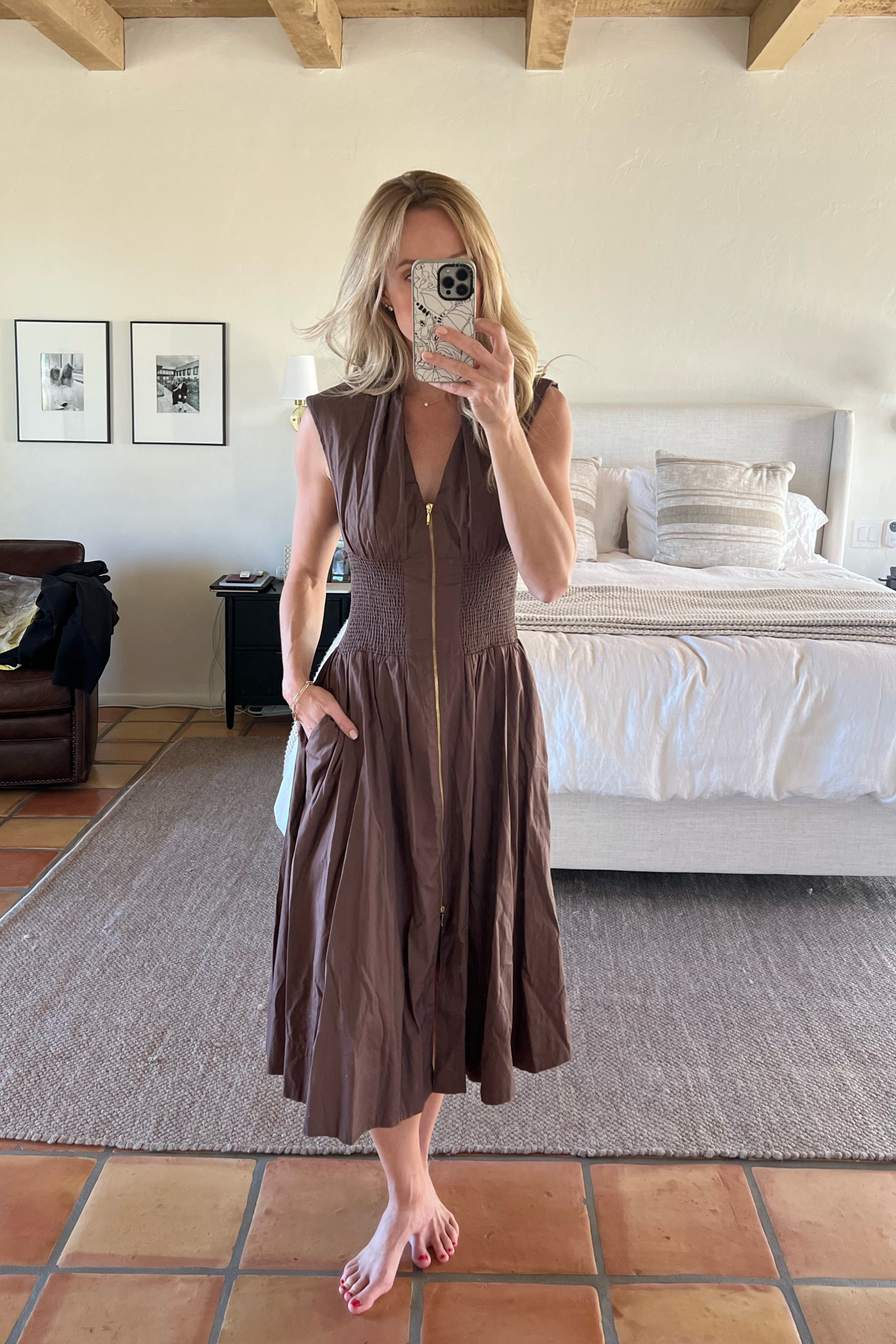 The most flattering and comfortable dress. Anthropologie tommie zip up dress in brown. Wearing size small. Runs tts or just slightly large

#LTKSeasonal #LTKTravel #LTKMostLoved