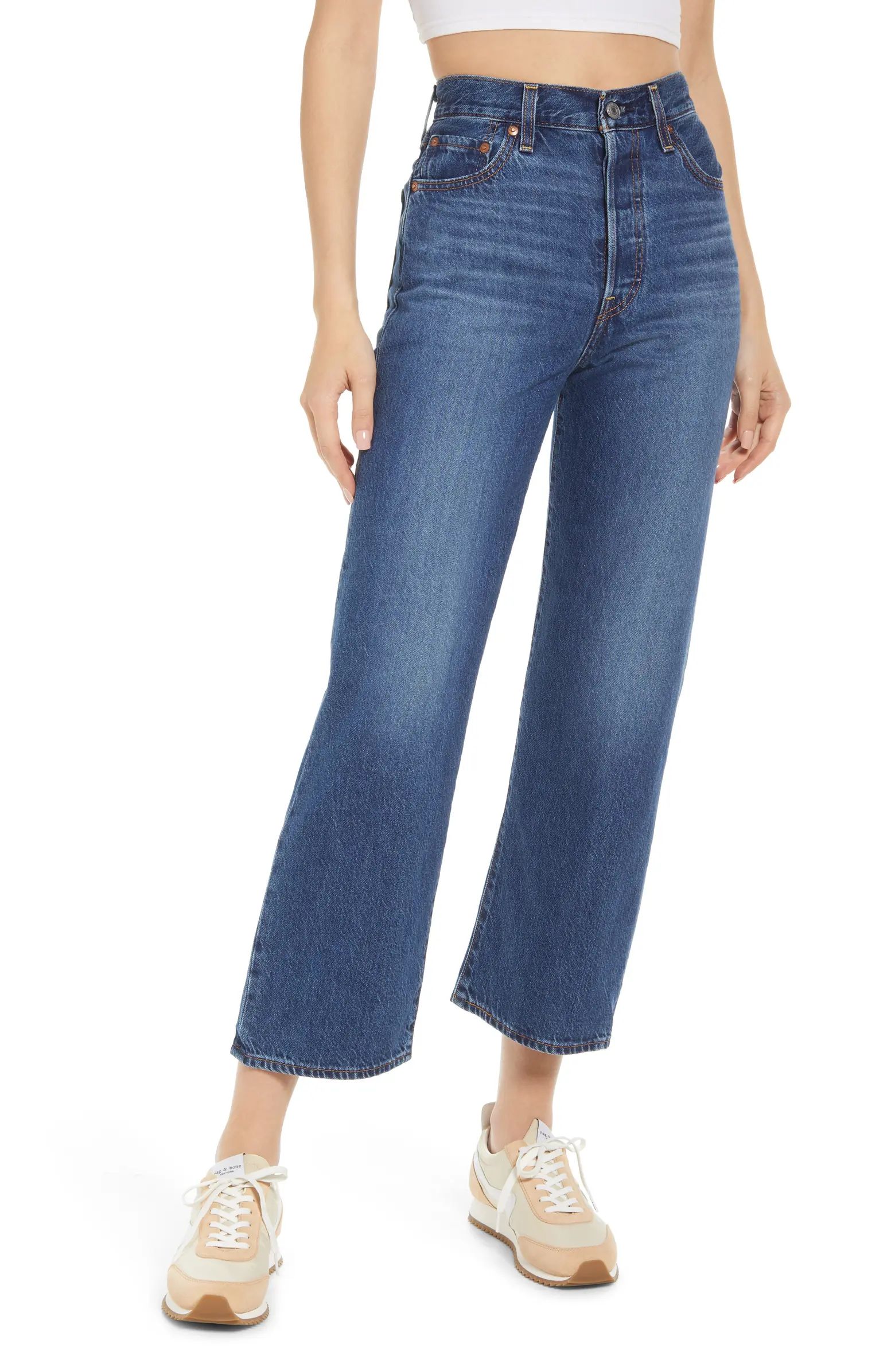 Levi’s® Ribcage High Waist Ankle Straight Leg Jeans | Nordstrom