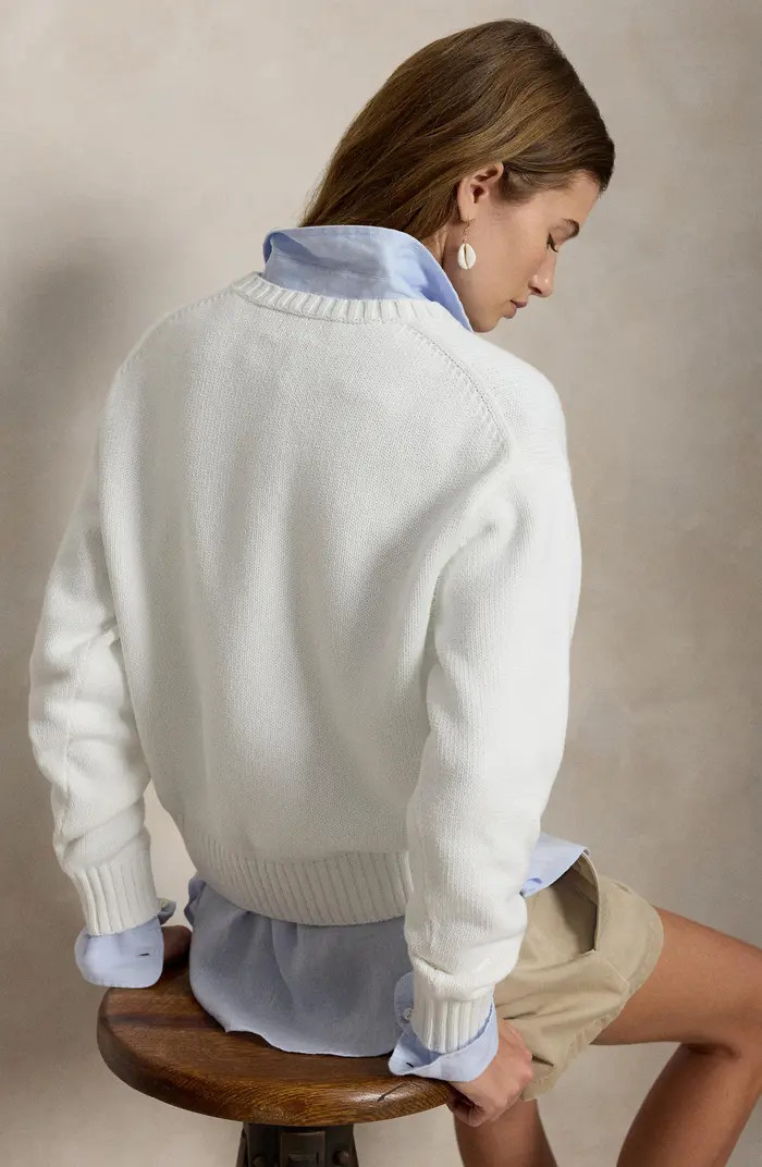 Polo Bear Crewneck Cotton Sweater | Nordstrom