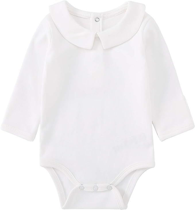 pureborn Baby Boys Girls Bodysuits Super Soft Cotton Romper 0-24 Months | Amazon (US)