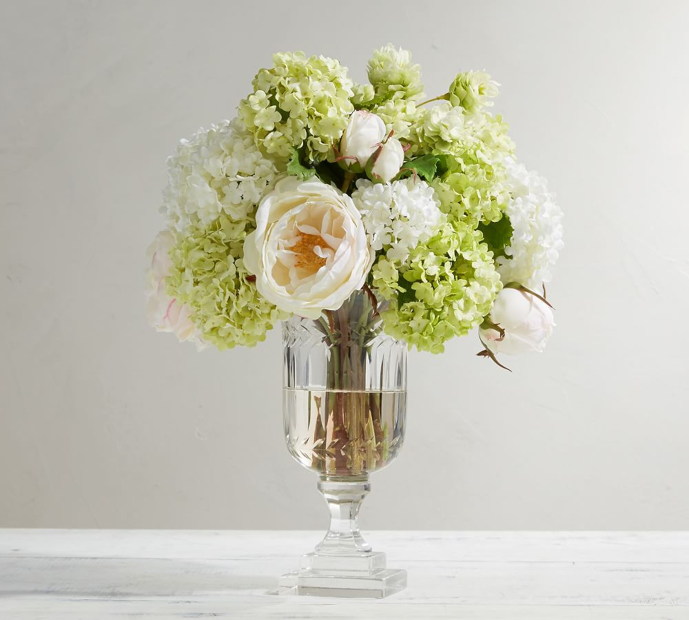 Faux Composed Hydrangea Arrangement | Pottery Barn (US)