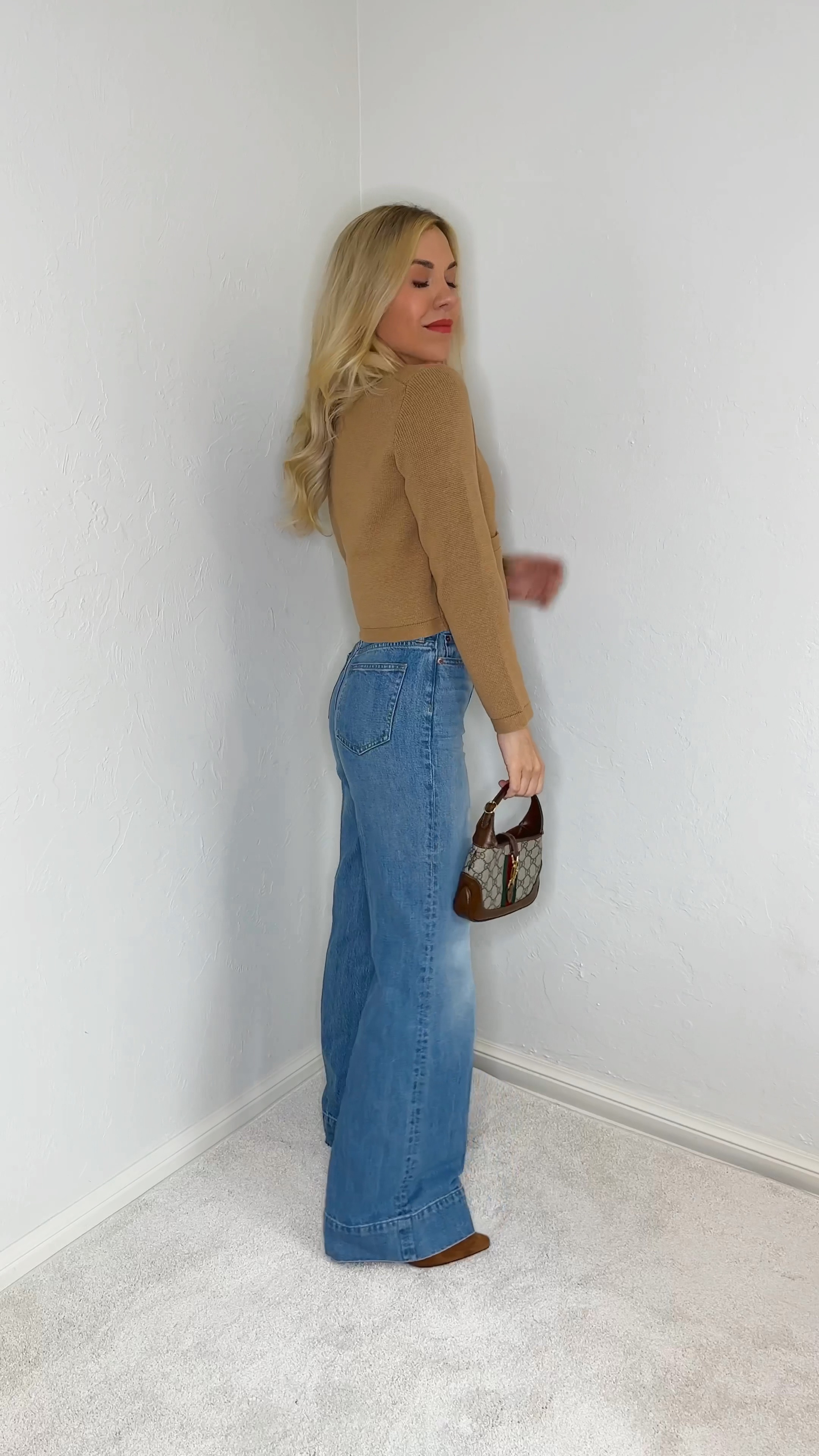 Jacket
Lady jacket
Wide leg jeans
Wide leg denim
Gucci bag 
#ltkvideo
Sweater 
Fall Sweater 
Fall outfits 
Fall outfit 
#ltkseasonal 
#ltku
#ltkstyletip 

#LTKVideo #LTKfindsunder100 #LTKshoecrush