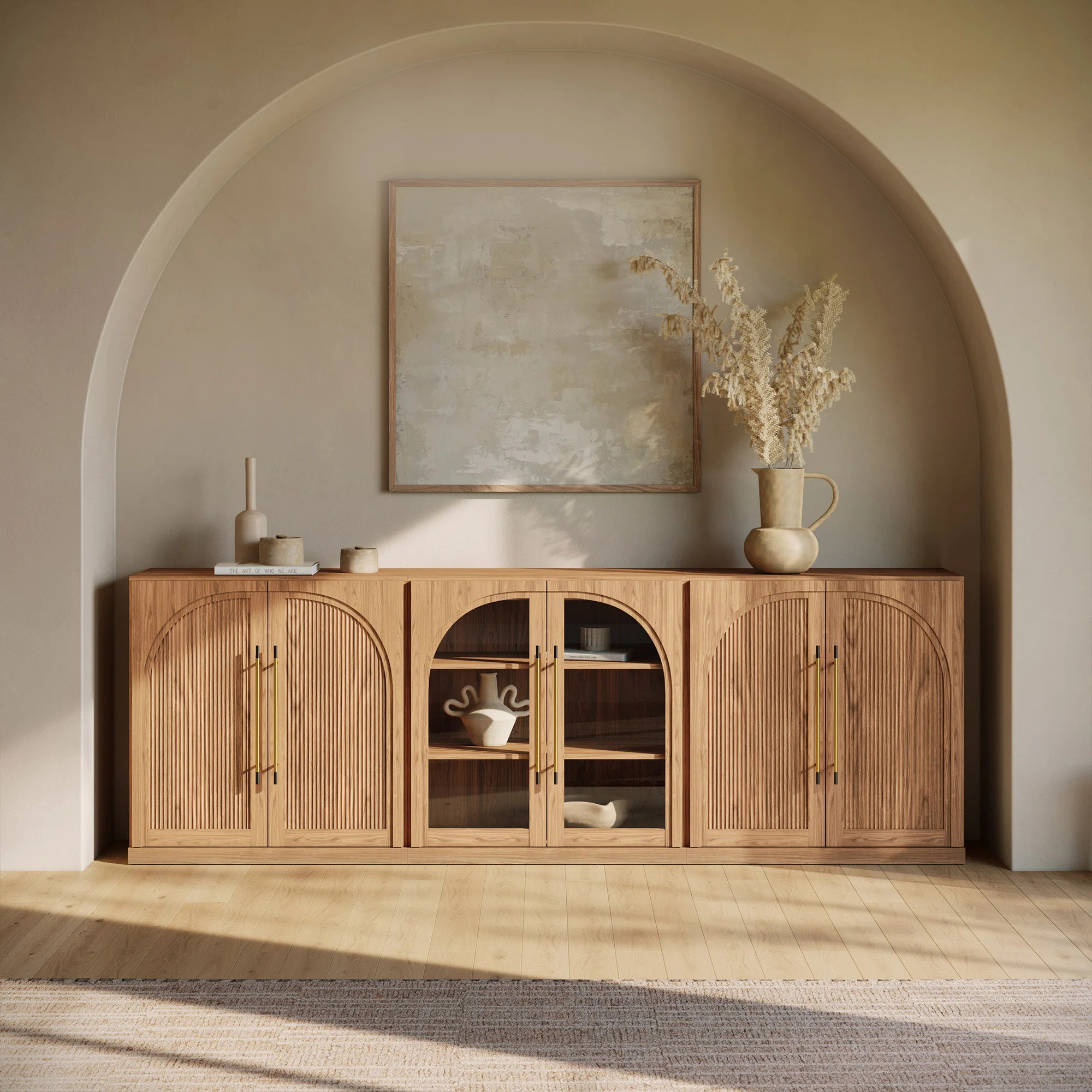 3-Piece Modular Sideboard Buffet Set - C+2B - Camel (Set of 3) | Wayfair North America