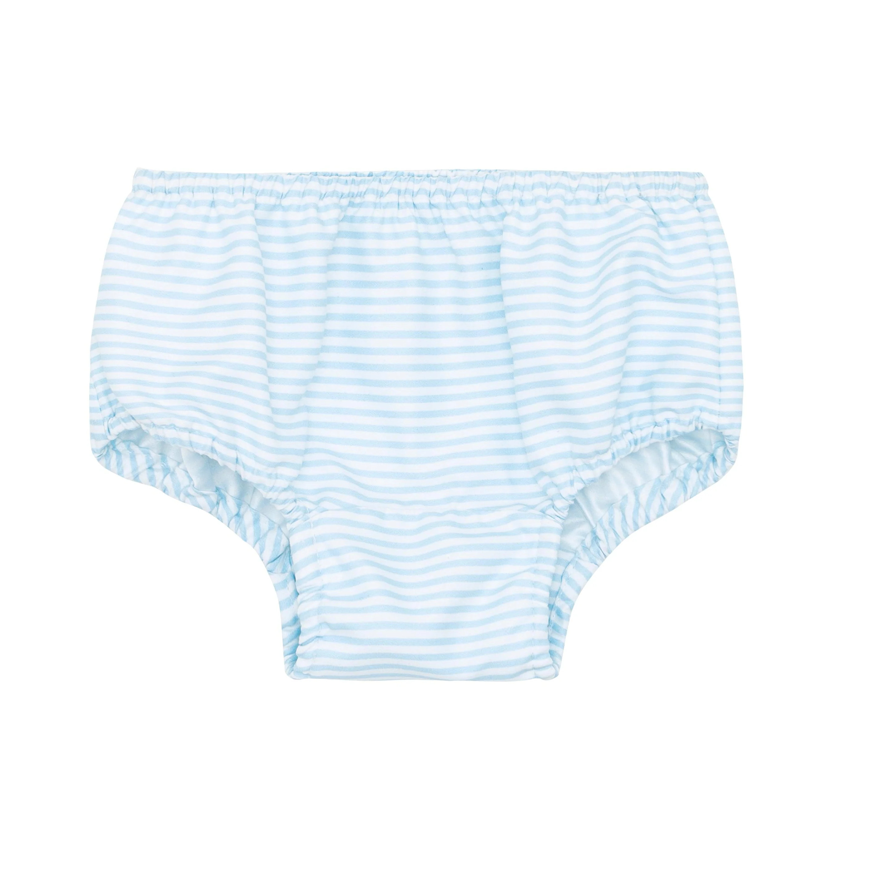 baby powder blue stripe diaper cover | minnow