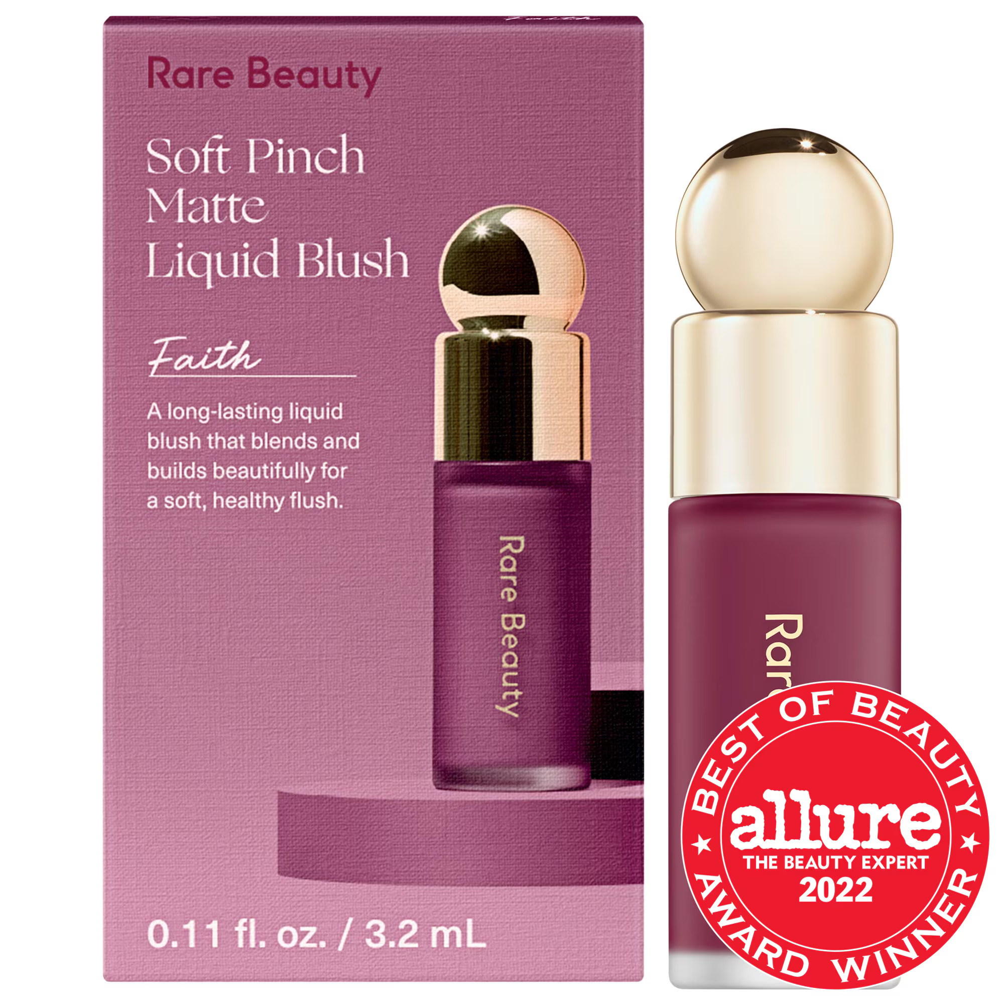 Rare Beauty by Selena Gomez Mini Soft Pinch Liquid Blush Faith 0.11 oz/3.2 mL | Sephora (US)