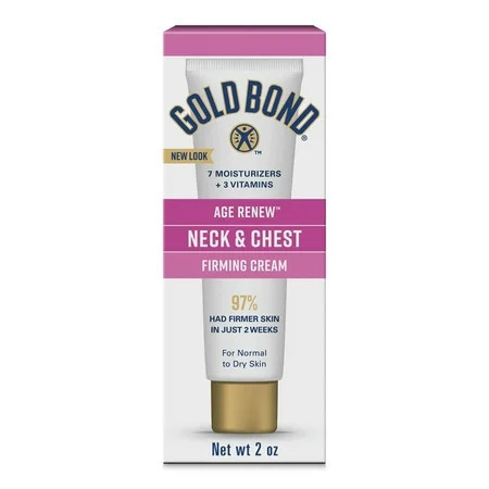 Gold Bond Age Renew Neck and Chest Firming Cream, with Hyalorunic Acid, for Normal to Dry Skin, 2 oz | Walmart (US)