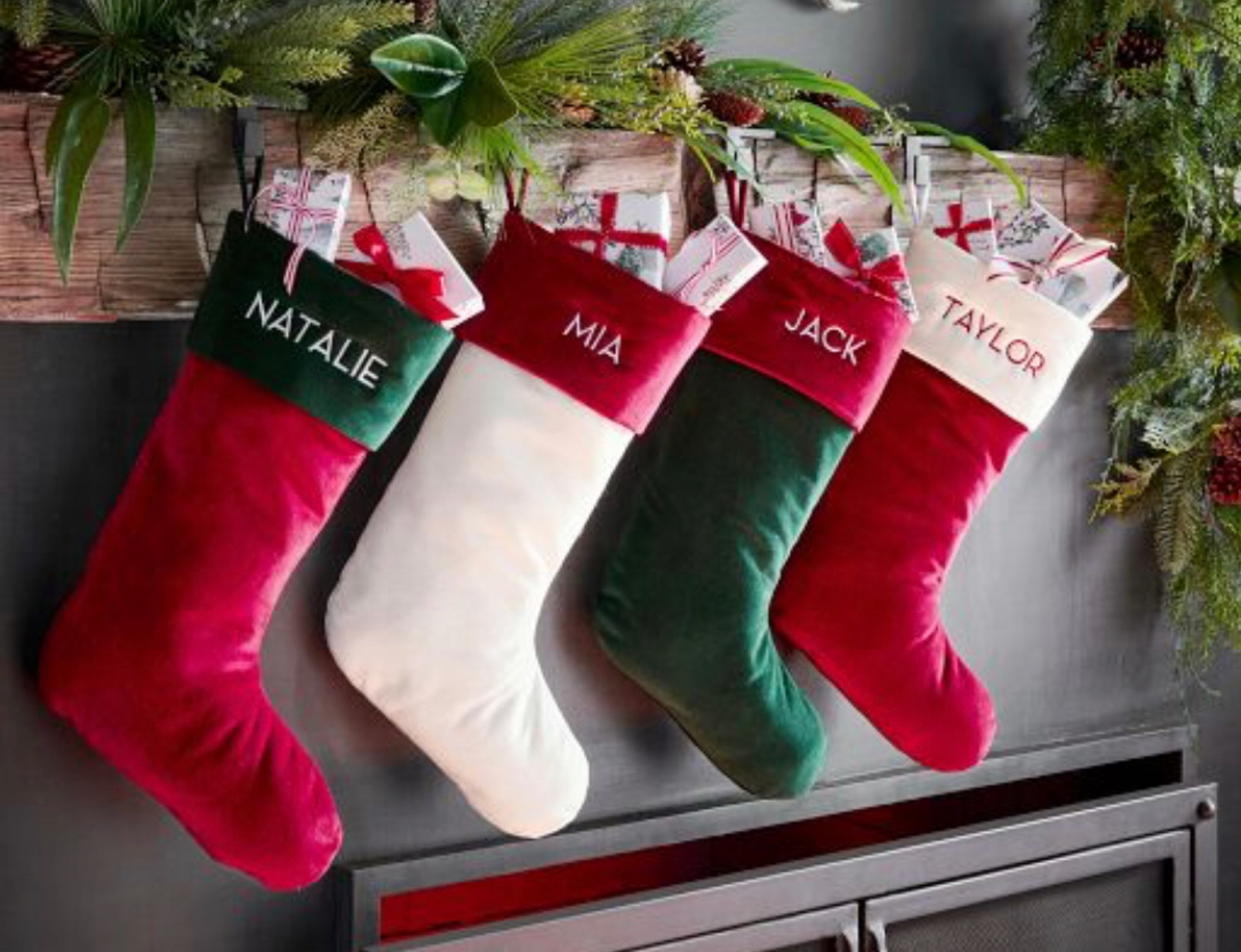 Every year I get asked about our stockings!  They’re the large ivory and red velvet stockings from pottery barn and you can even get them monogrammed!  

Pottery barn.  Pottery barn stockings.  Christmas.  Christmas stockings. 

#Christmas #ChristmasStockings #PotterybarnChristmas #PotteryBarn

#LTKHoliday #LTKhome #LTKSeasonal