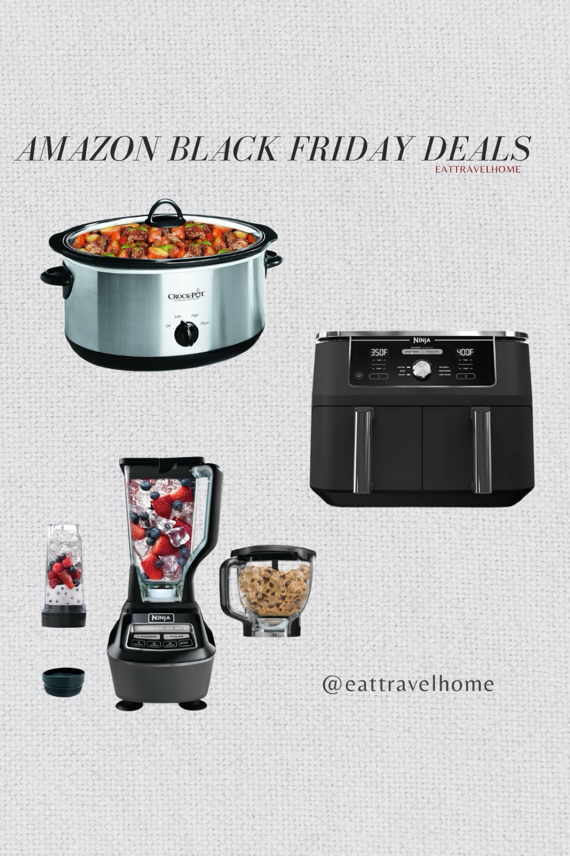 AMAZON BLACK FRIDAY DEALS

SALE ON NINJA
air fryer, blenders, kitchen appliances crockpot home essentials nespresso coffee maker echo dot toaster

#LTKSaleAlert #LTKCyberWeek #LTKWatchNow